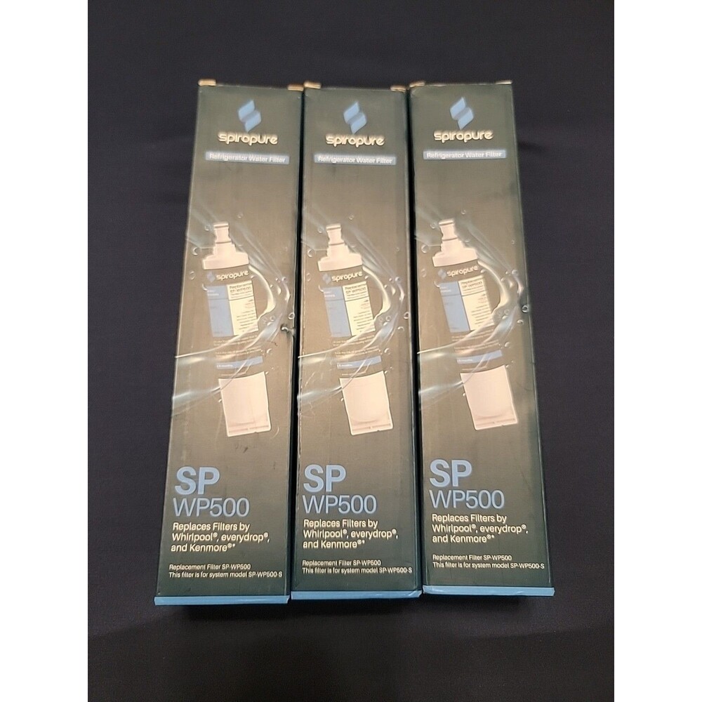 🔥 3x Spiropure SP-WP500 Refrigerator Water Filter Replacement Whirlpool Kenmore
